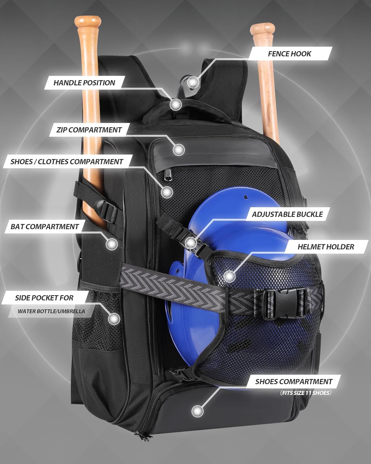 Trailkicker 42L Baseball Backpack