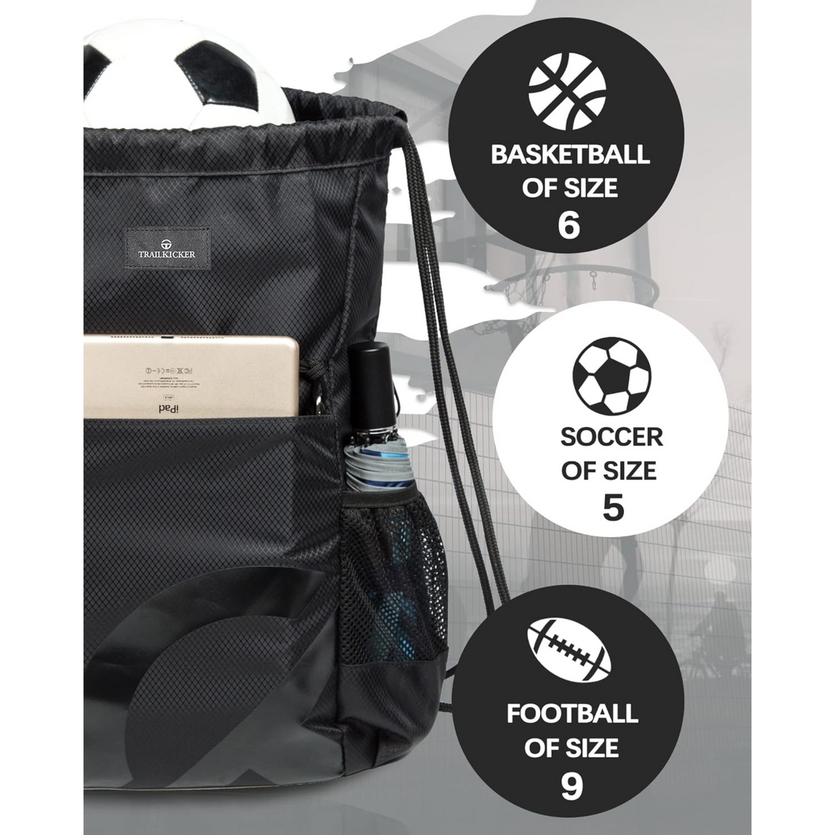 Trailkicker 15L Gym Drawstring Bag