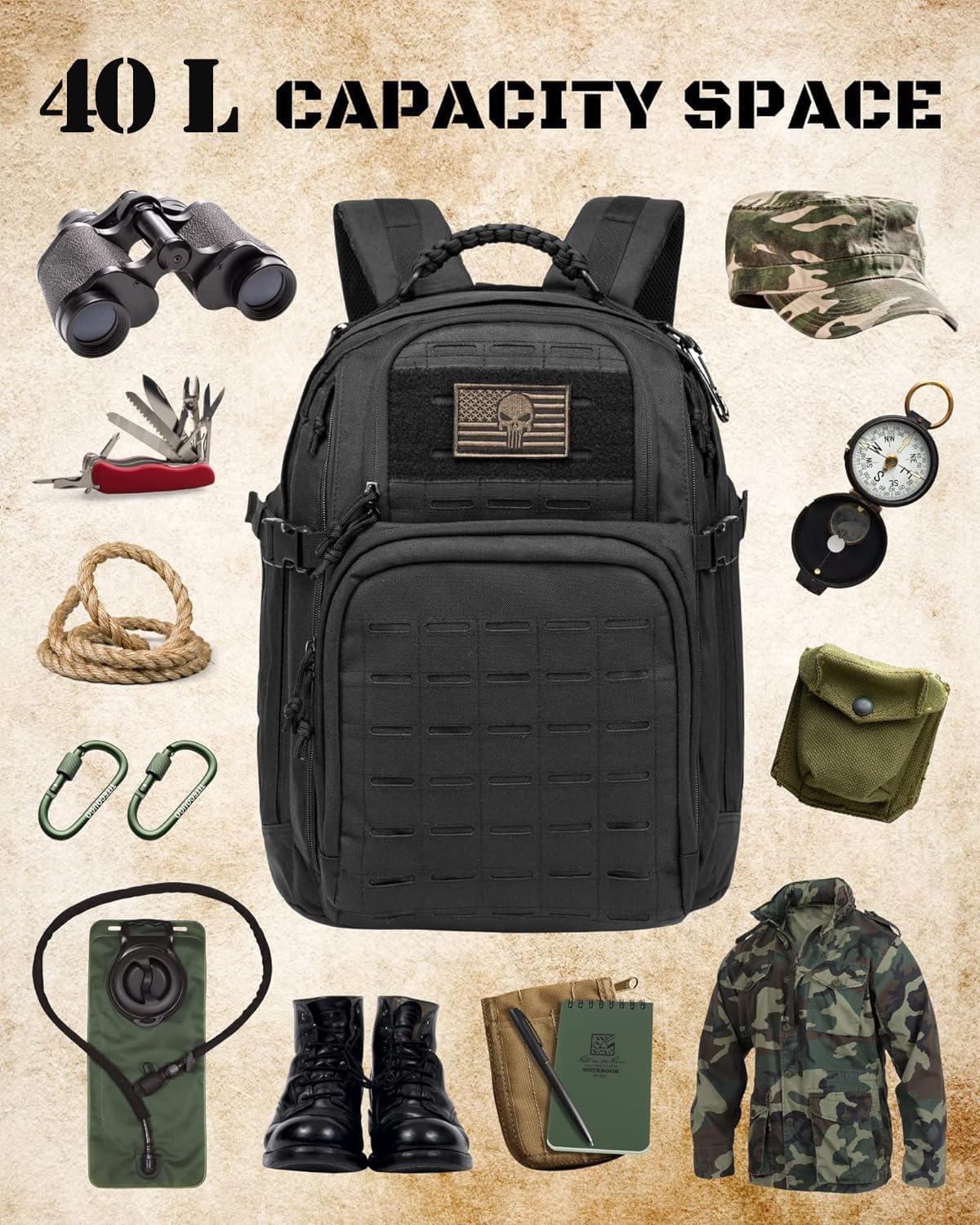 Trailkicker 40L Tactical Backpack