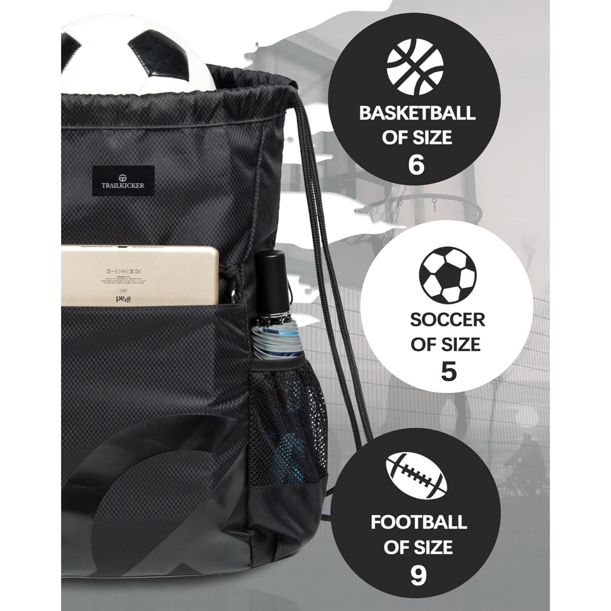 Trailkicker 15L Gym Drawstring Bag