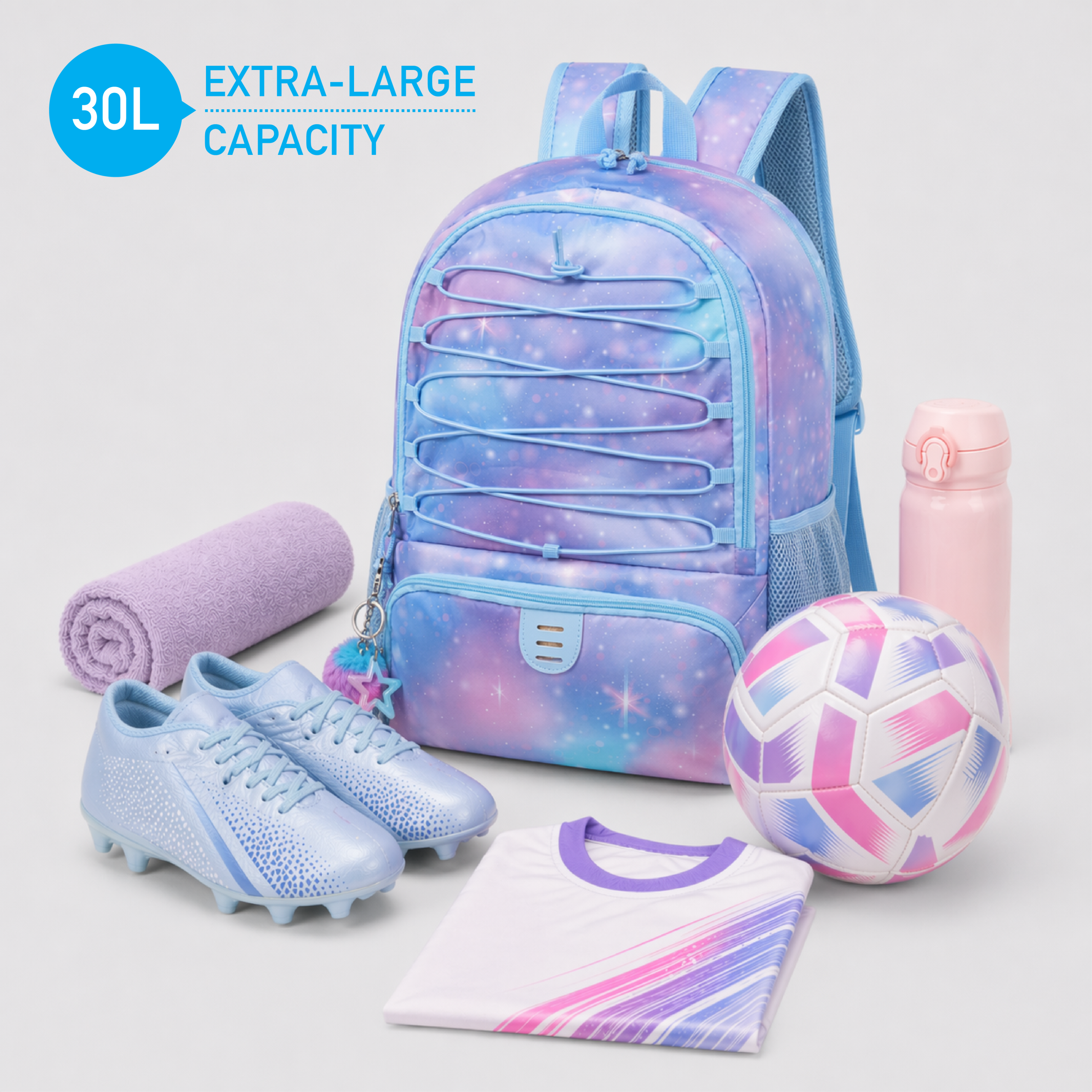 Trailkicker 30L XL Football Backpack – Starry Sky - 图片 2